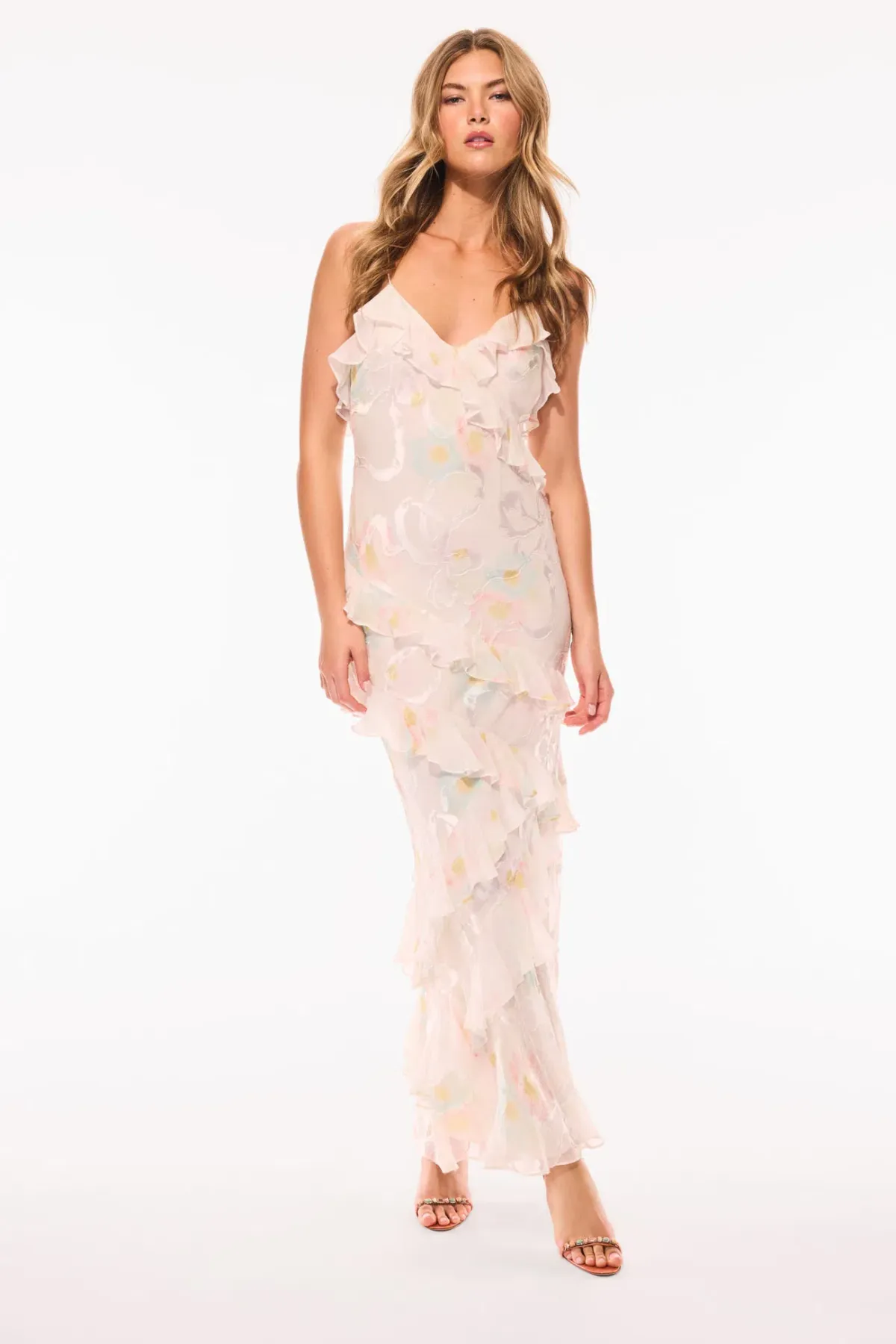 Loveshackfancy Rialto Silk-Blend Maxi Dress US6/M Fits AU8-10 - Image 2