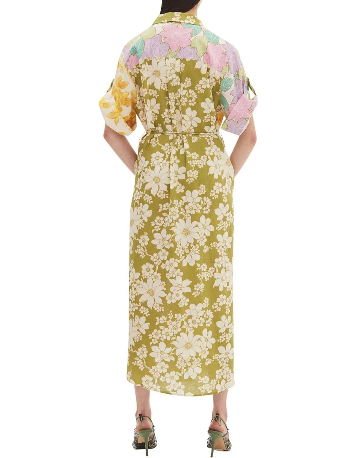 Elora Patchwork Shirt Dress - Image 2