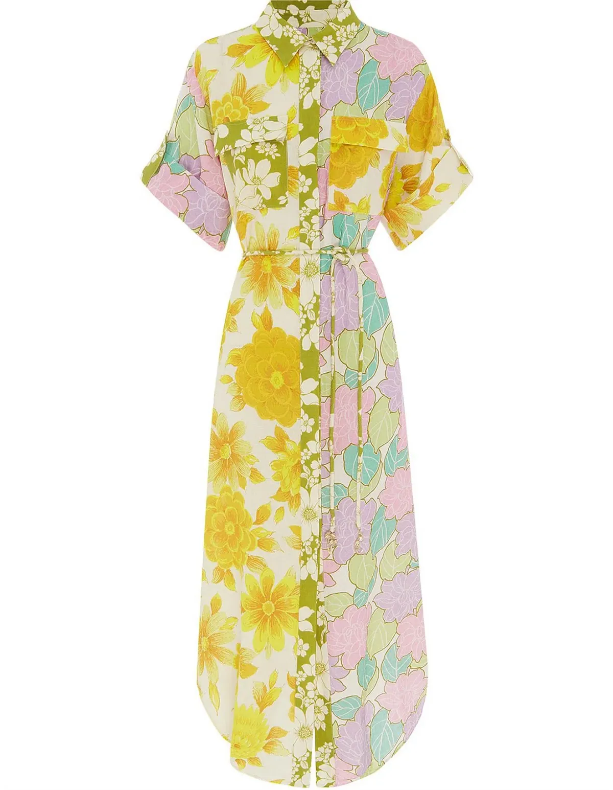 Elora Patchwork Shirt Dress - Image 5