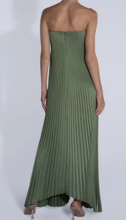 Lidee Black Tie Gown in Moss  Size 8 for rent on The Volte - image 2
