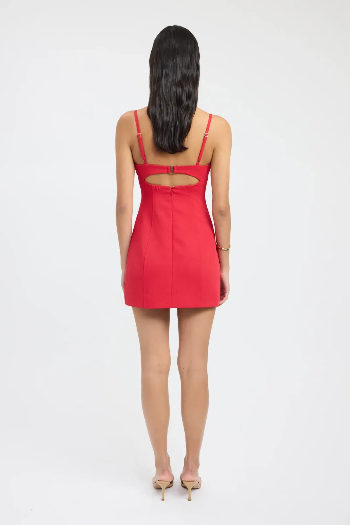 Kookai Oyster Bra Dress Red Size 10 - Image 3