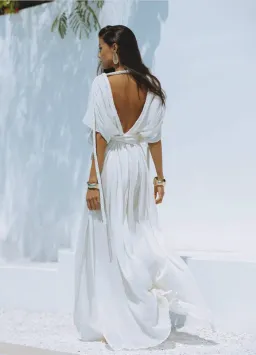 OPHELLIA MAXI DRESS BONE for rent on The Volte - image 2