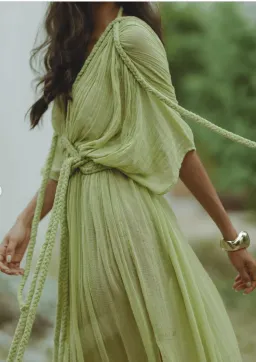 Ophellia Maxi Dress Sage for rent on The Volte - image 3