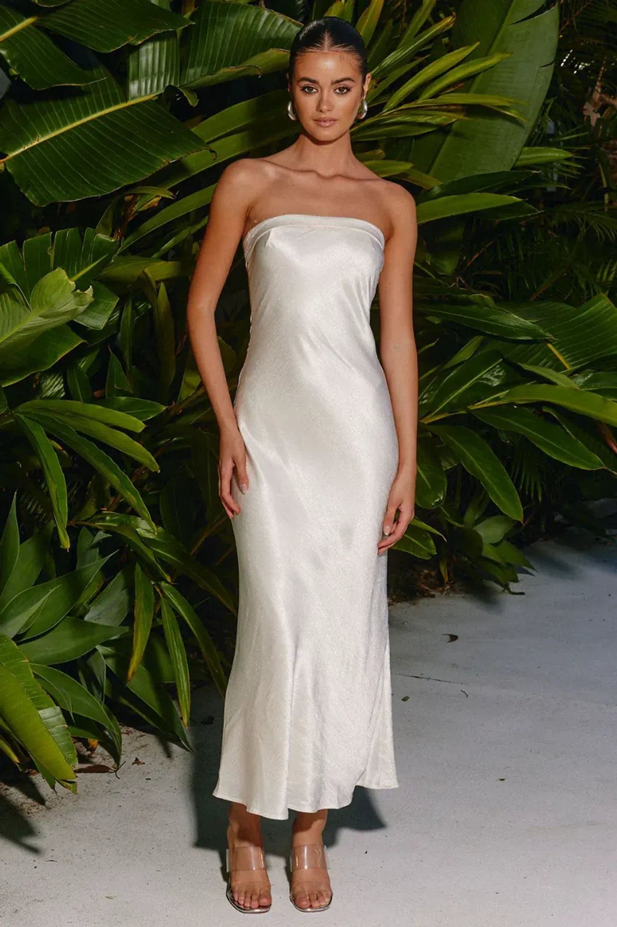 Leila Slip Dress Champagne - Image 1
