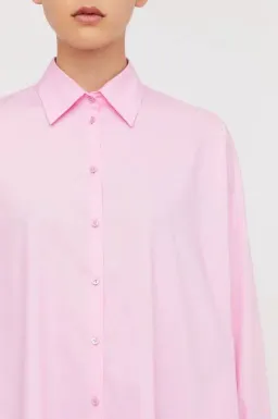 Parachute Pocket Shirt Dress Pink for rent on The Volte - image 1