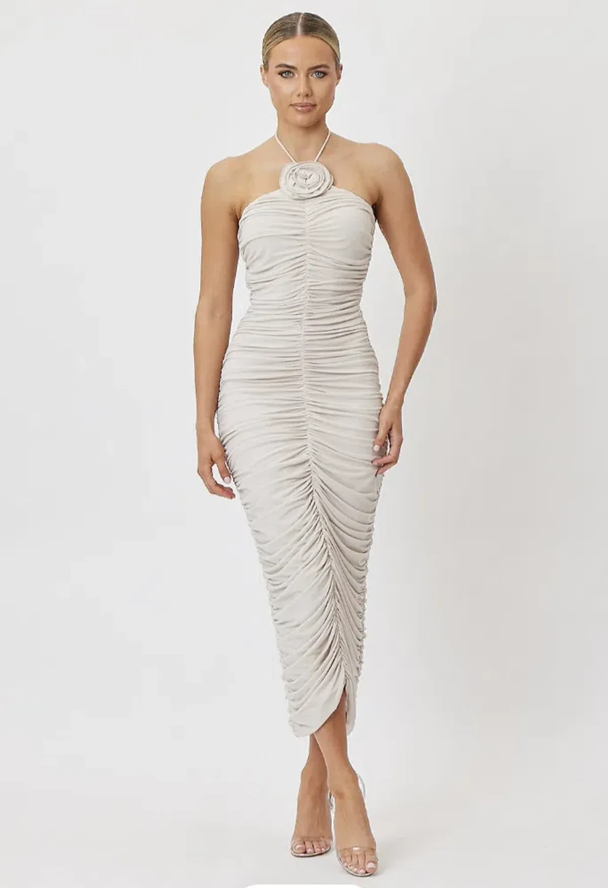 Bianca & Bridgett Marebba Midi Dress White - 10 - Image 1