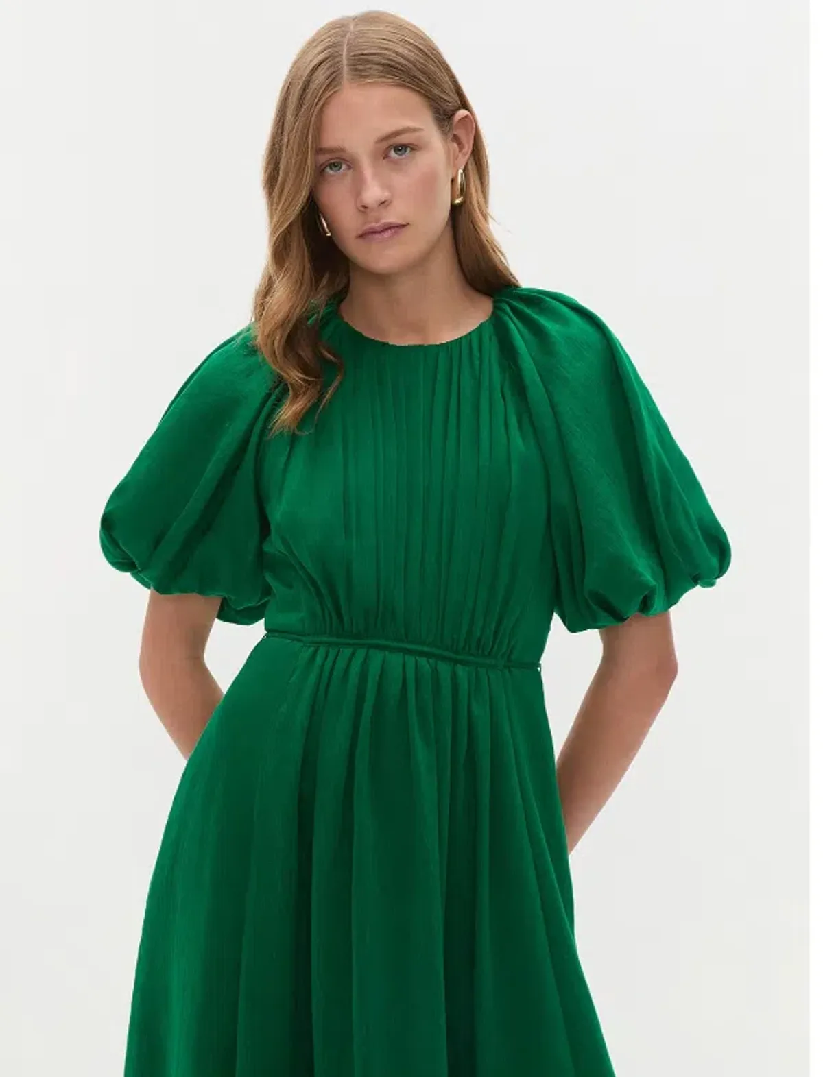 Aje Alma Midi Dress GREEN SAPPHIRE 8 - Image 2