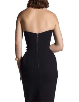 Pardon Fringe Cocktail Midi Dress for rent on The Volte - image 2