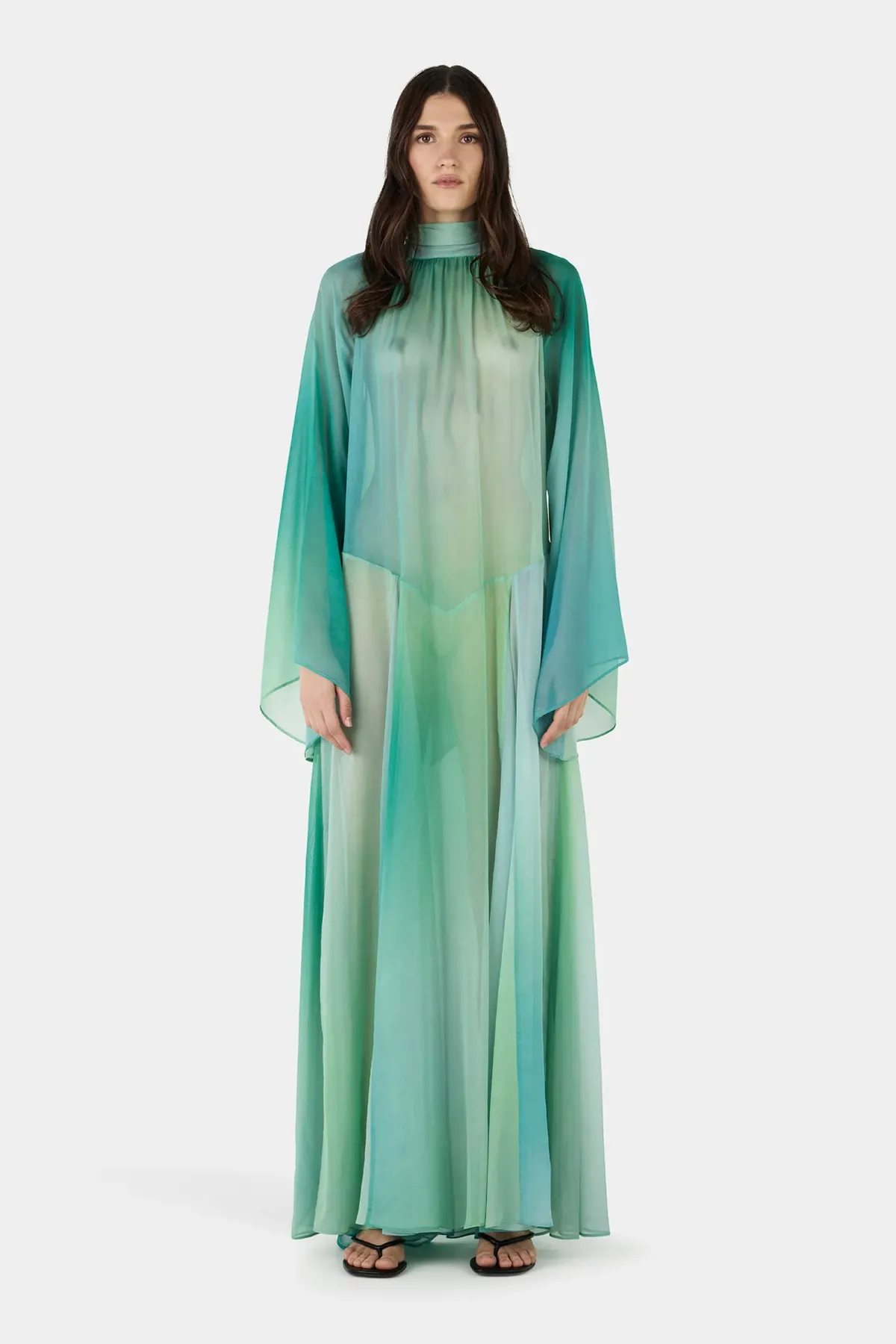 Hansen And Gretel Olympia Maxi Dress Aura Nude Size 10 - Image 7