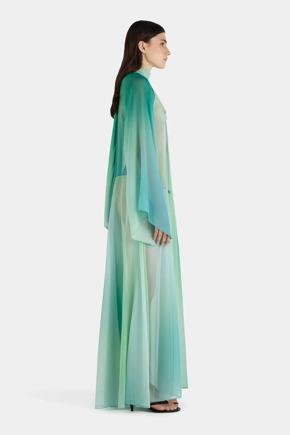 Hansen And Gretel Olympia Maxi Dress Aura Nude Size 10 - Image 6