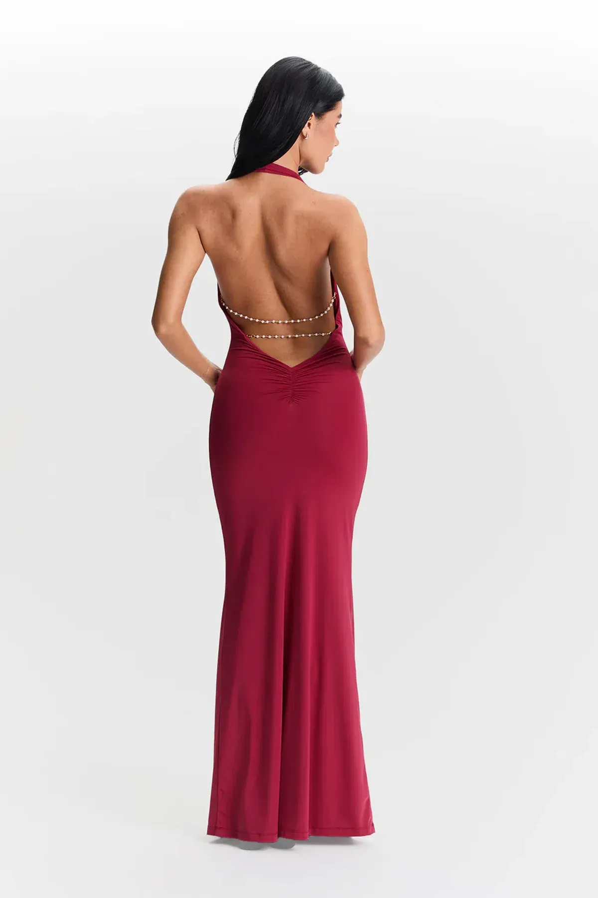 Harper Dress Cherry Red - Image 2