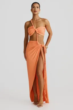 Zamara Papaya Dress for rent on The Volte - image 4