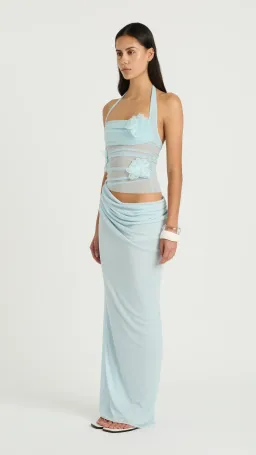 Benni Florence Maxi Dress in Fresh Mint size 8 for rent on The Volte - image 3