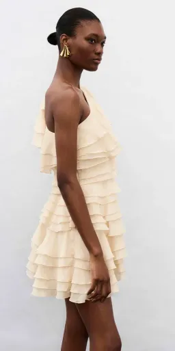 Aje Rosaline Mini Dress Coconut Cream Size 4 for rent on The Volte - image 2