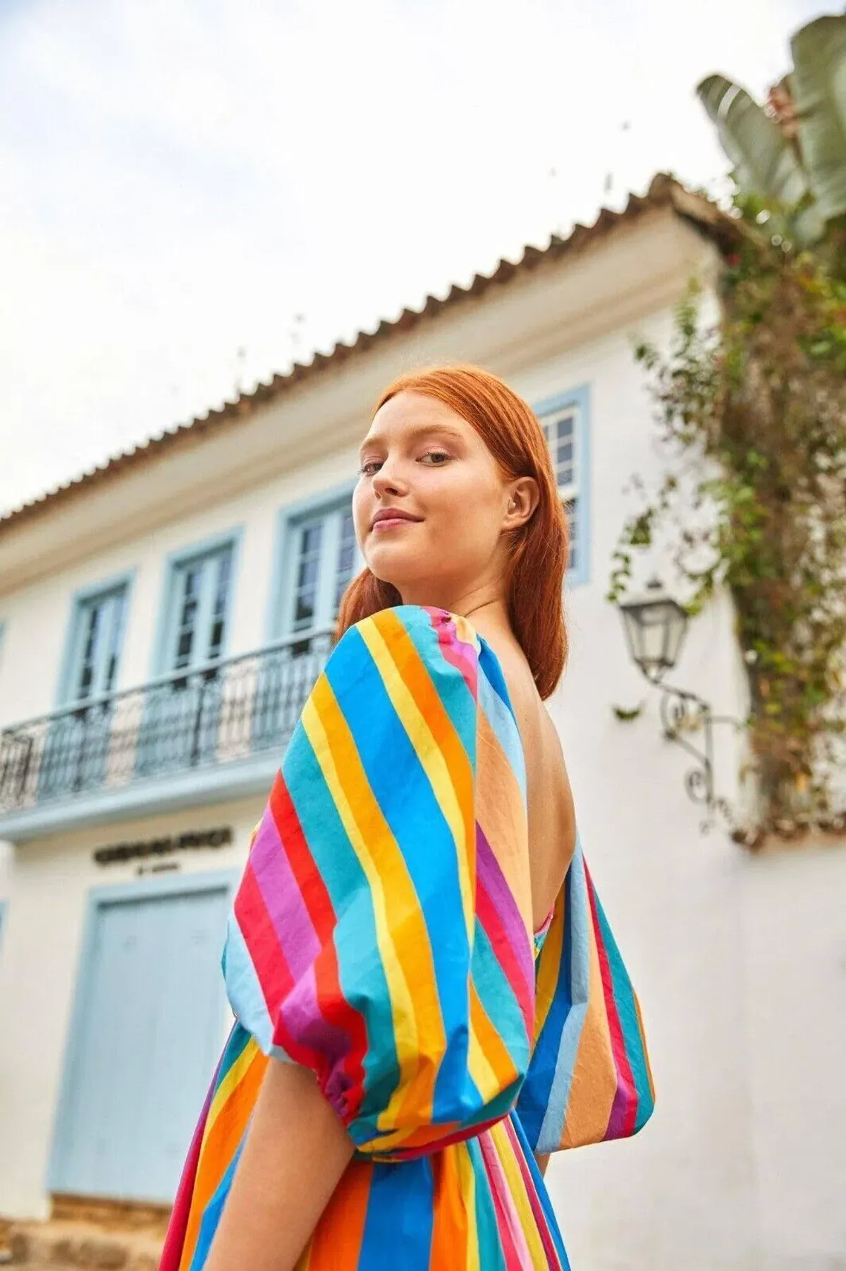 BNWT FARM RIO Maxi Dress Rainbow Stripe s L, 12-14 AU, 44-46 EU RRP $499AU - Image 3