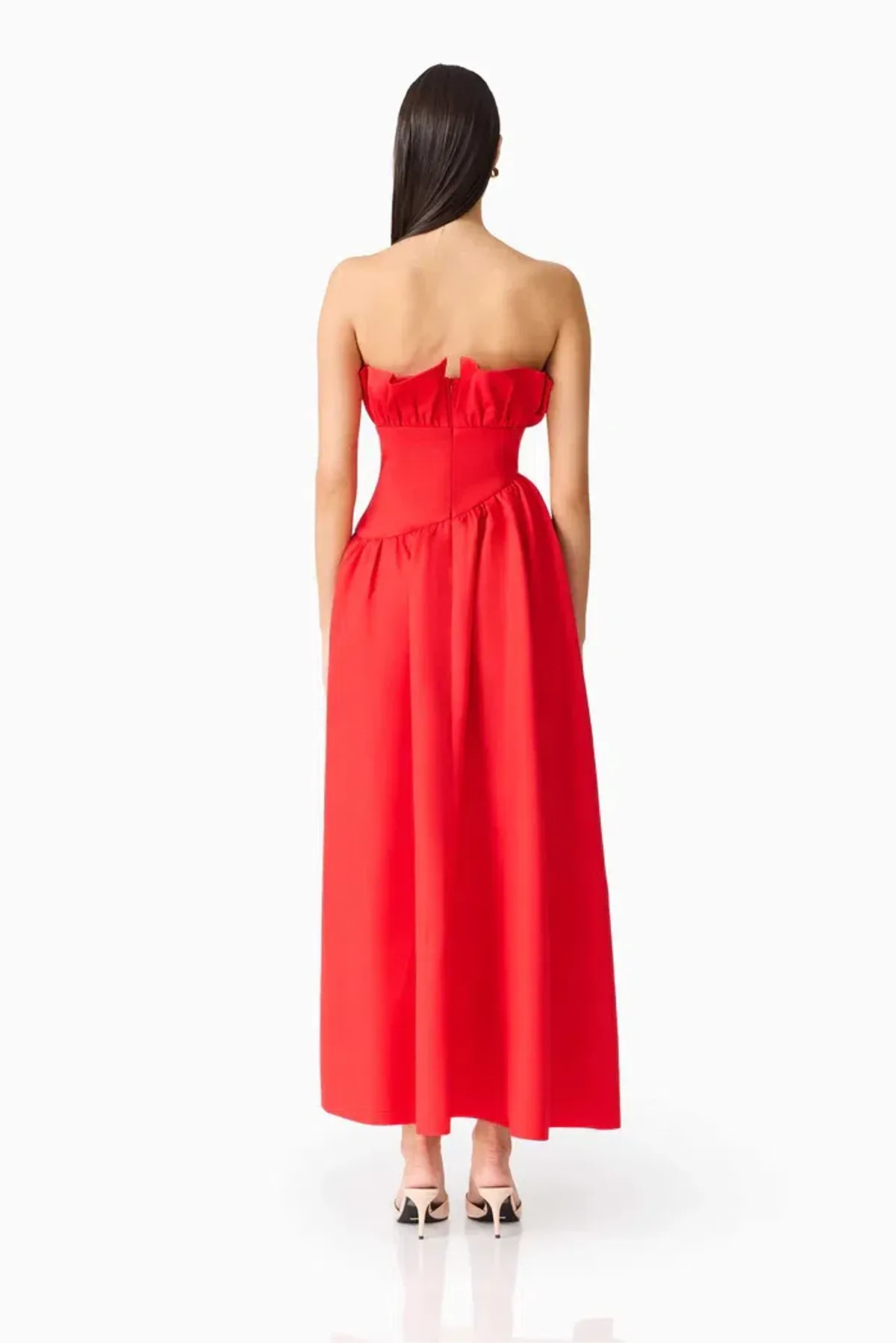 ELLIATT LAUREL SLEEVELESS MAXI DRESS IN RED SIZE 10 - Image 2