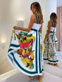 Alemais Fruitta Sundress in Multi Size 6 for rent on The Volte - image 2