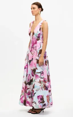 Acler Floral Flosh Maxi Dress - 10 for rent on The Volte - image 2