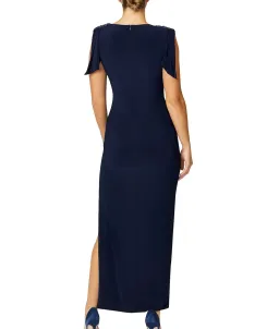 Anthea Crawford HEBE SAPPHIRE JERSEY GOWN for rent on The Volte - image 3