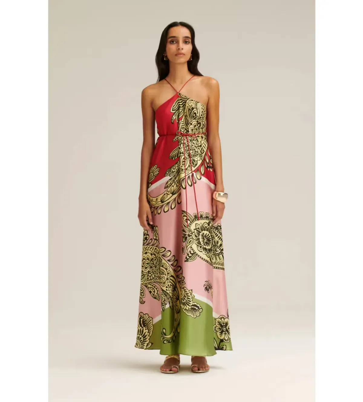 Scanlan Theodore Silk Harrow Print Dress, size 6 - Image 4