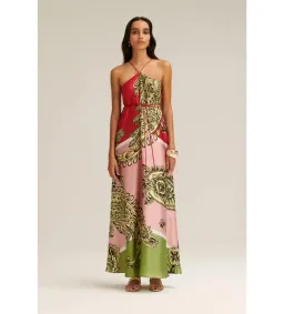 Scanlan Theodore Silk Harrow Print Dress, size 6 for rent on The Volte - image 4