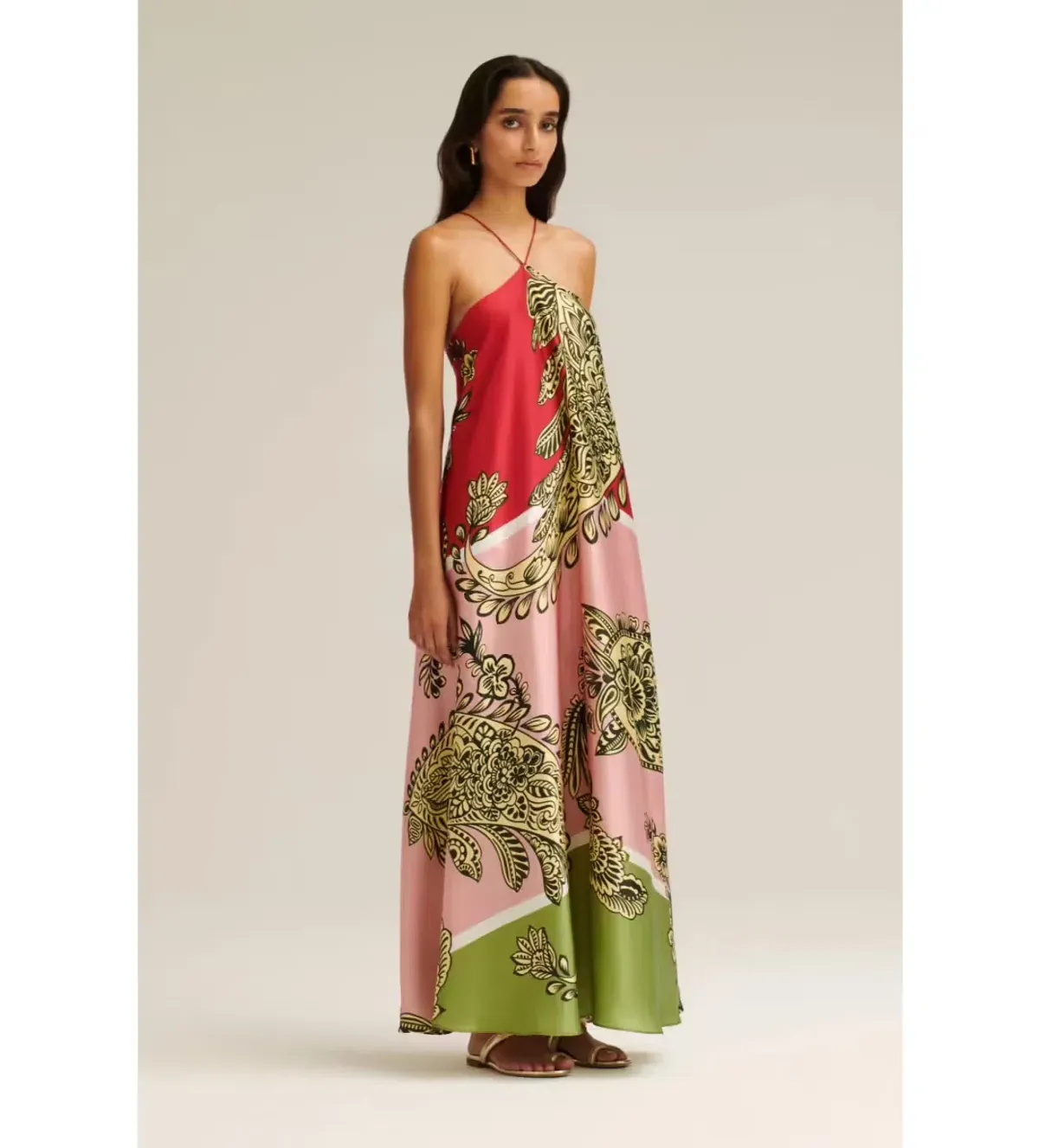 Scanlan Theodore Silk Harrow Print Dress, size 6 - Image 2