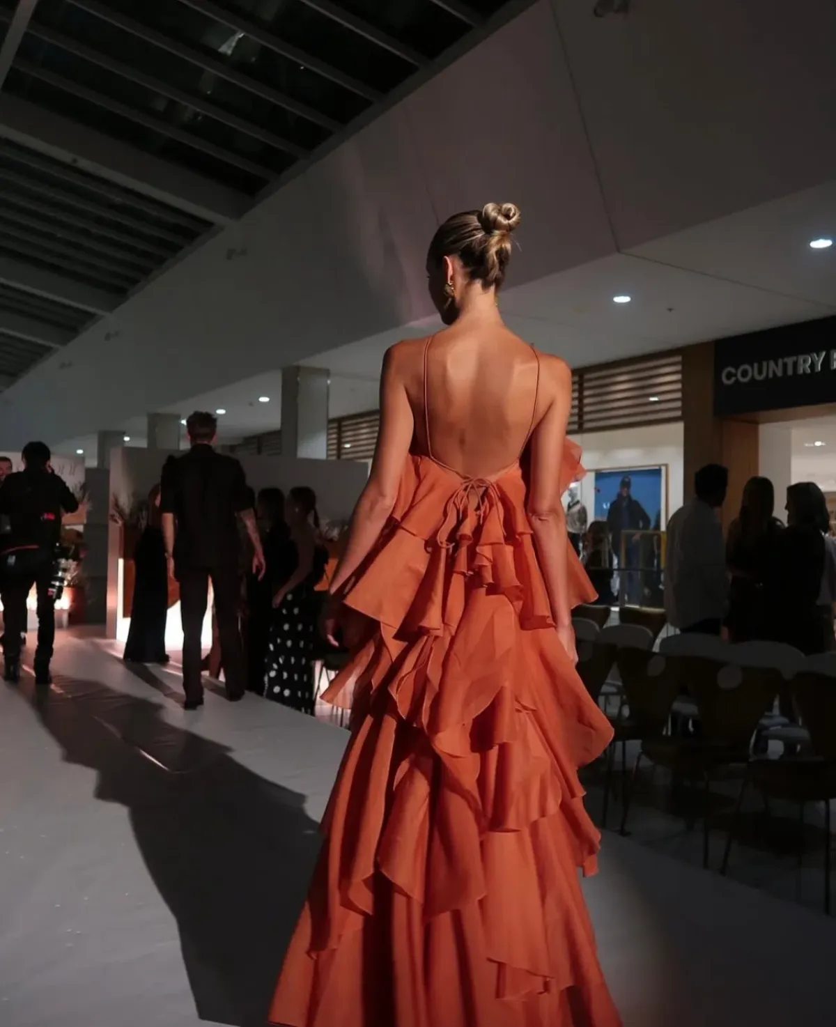 Aje / Pandorea Layered Maxi Dress / Coral Clay / Size 12 (Fits 12-16) - Image 4