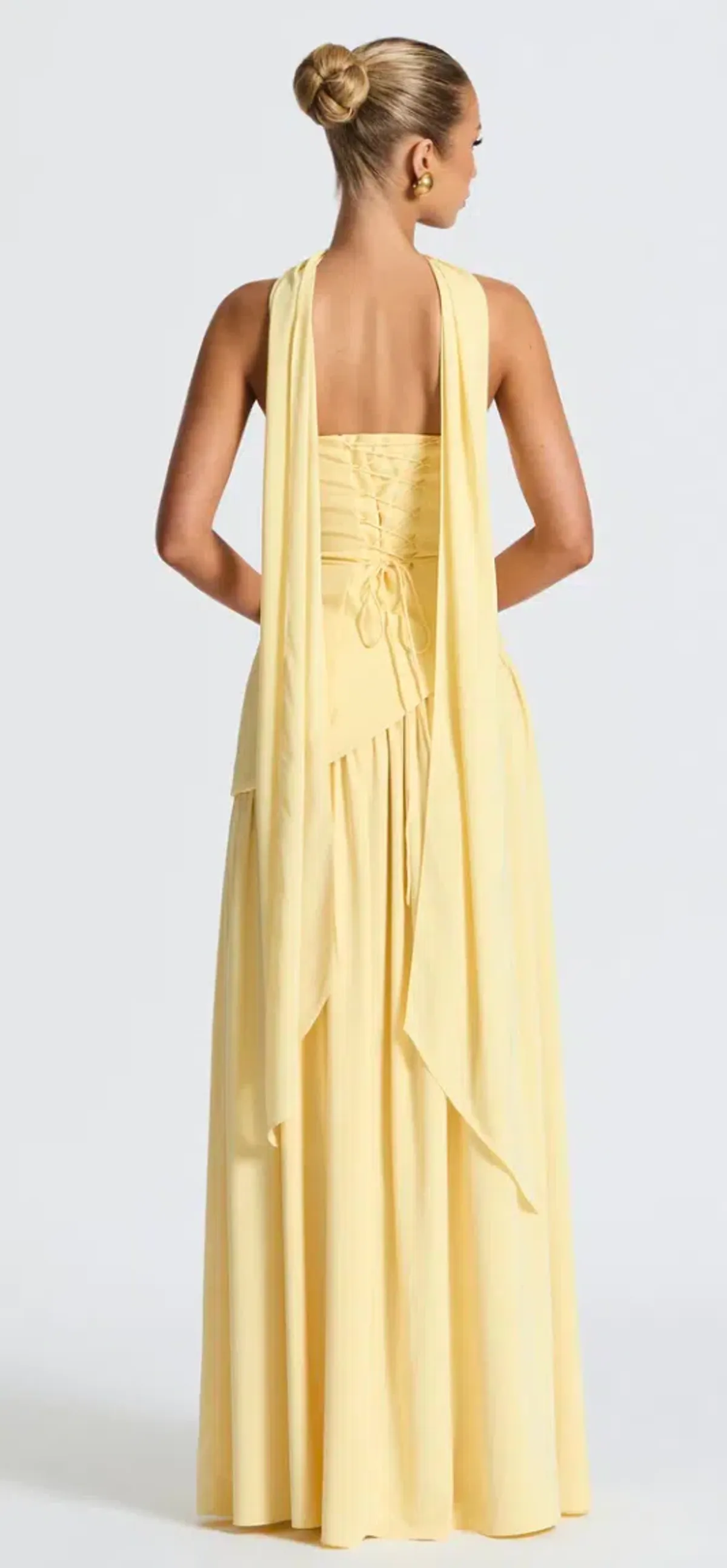 Maliyah Maxi Dress Lemon - Image 3