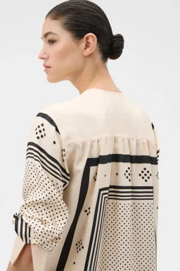 SPOT SCARF PRINT BLOUSE for rent on The Volte - image 3