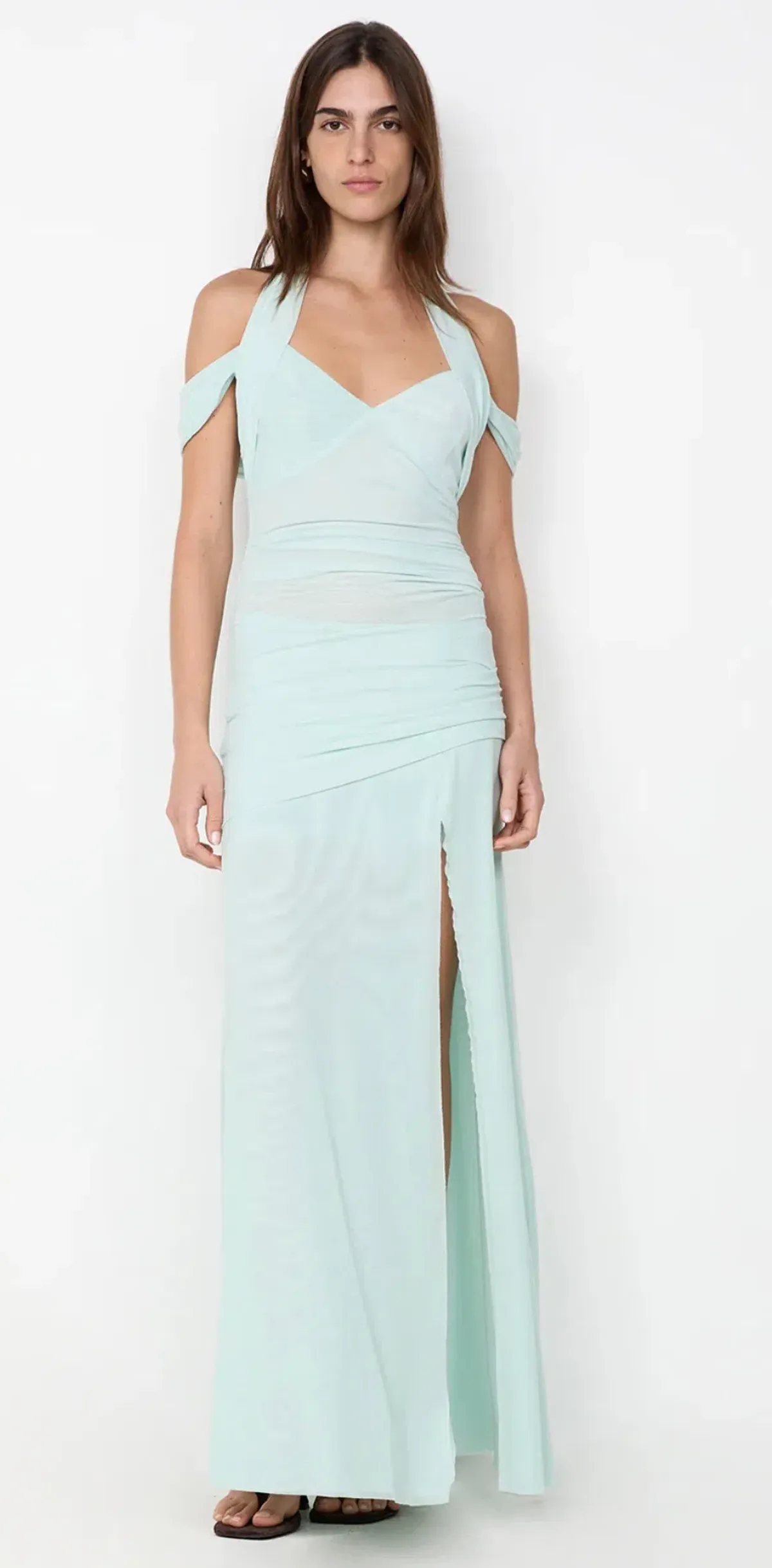 Bec & Bridge Winnie Halter Maxi Dress Spearmint Size 14 - Image 1