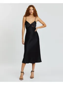 Bec & Bridge Mila Midi Dress Black Size AU 6 for rent on The Volte - image 2