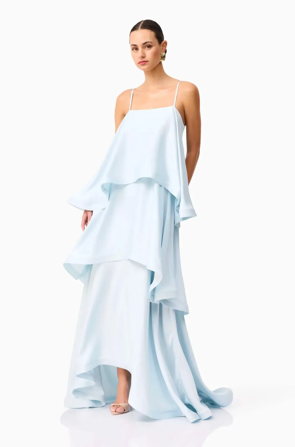 Elliatt Tilly Tiered Maxi Dress in Blue Size S / AU 8 - Image 2