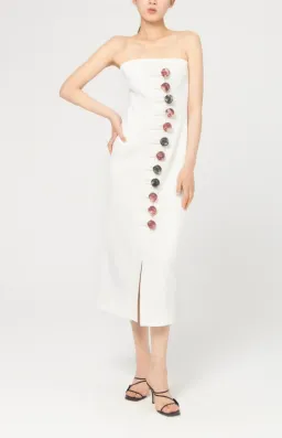 Looped Resin Button Contour Dress for rent on The Volte - image 1