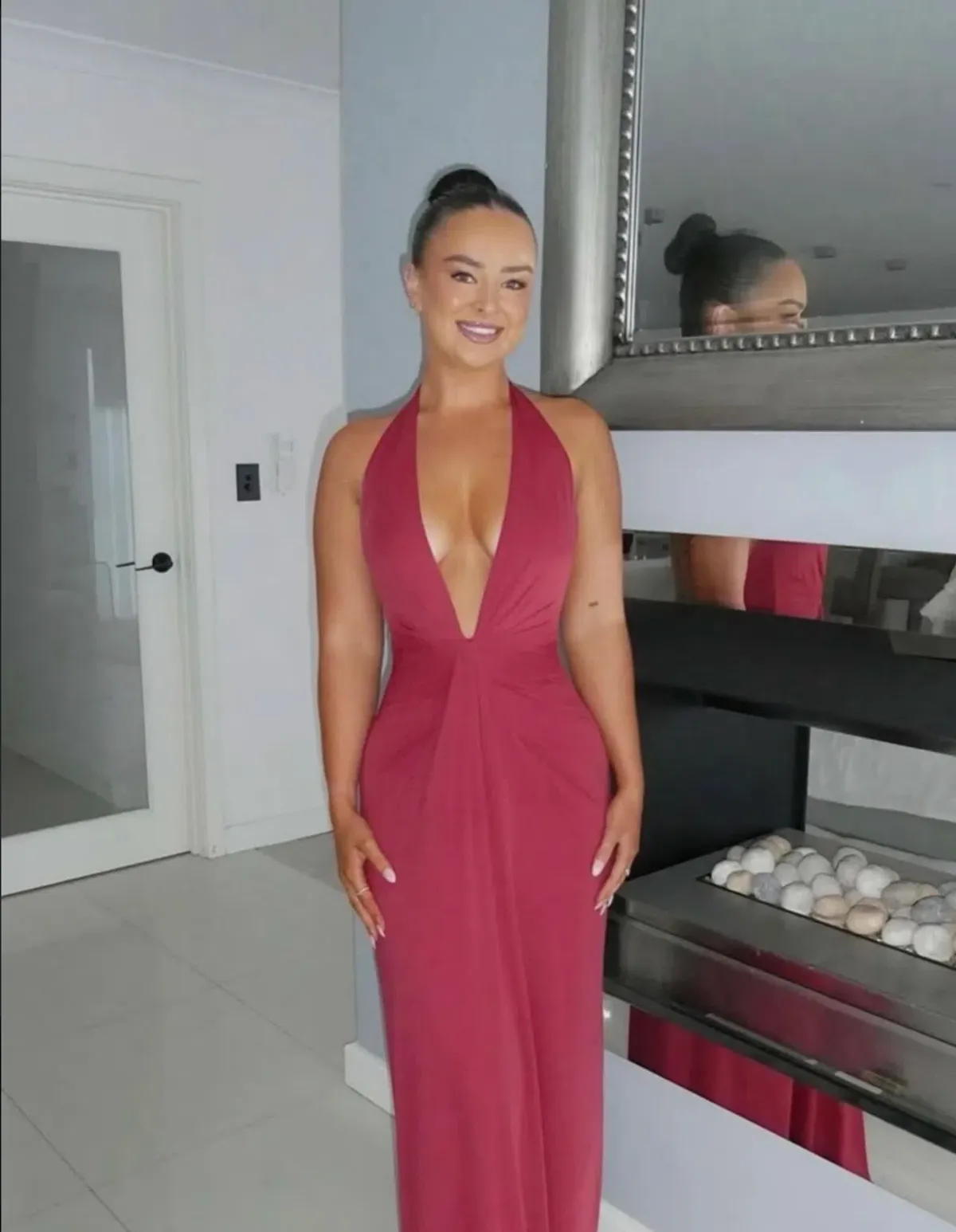 Bec and Bridge Susie Plunge Maxi Dress in Size 8 - Image 1
