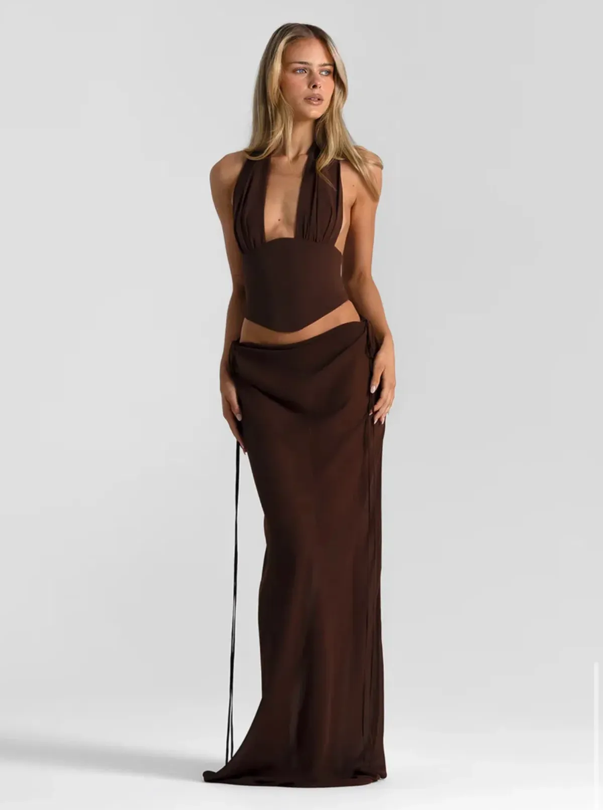 Natalie Rolt  Bronte Top and Allira Skirt in Espresso Brown Size 1 - Image 11