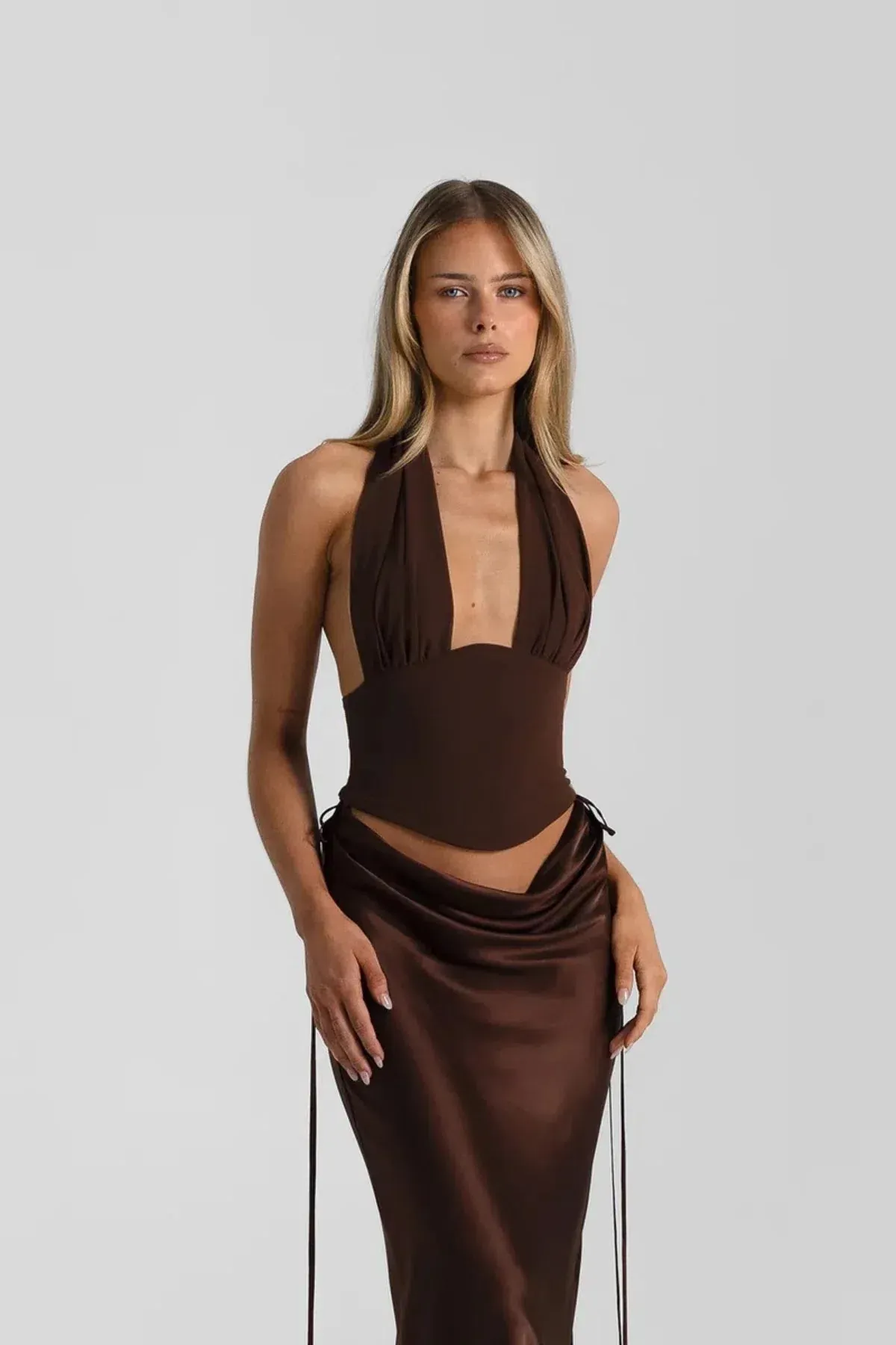 Natalie Rolt  Bronte Top and Allira Skirt in Espresso Brown Size 1 - Image 6