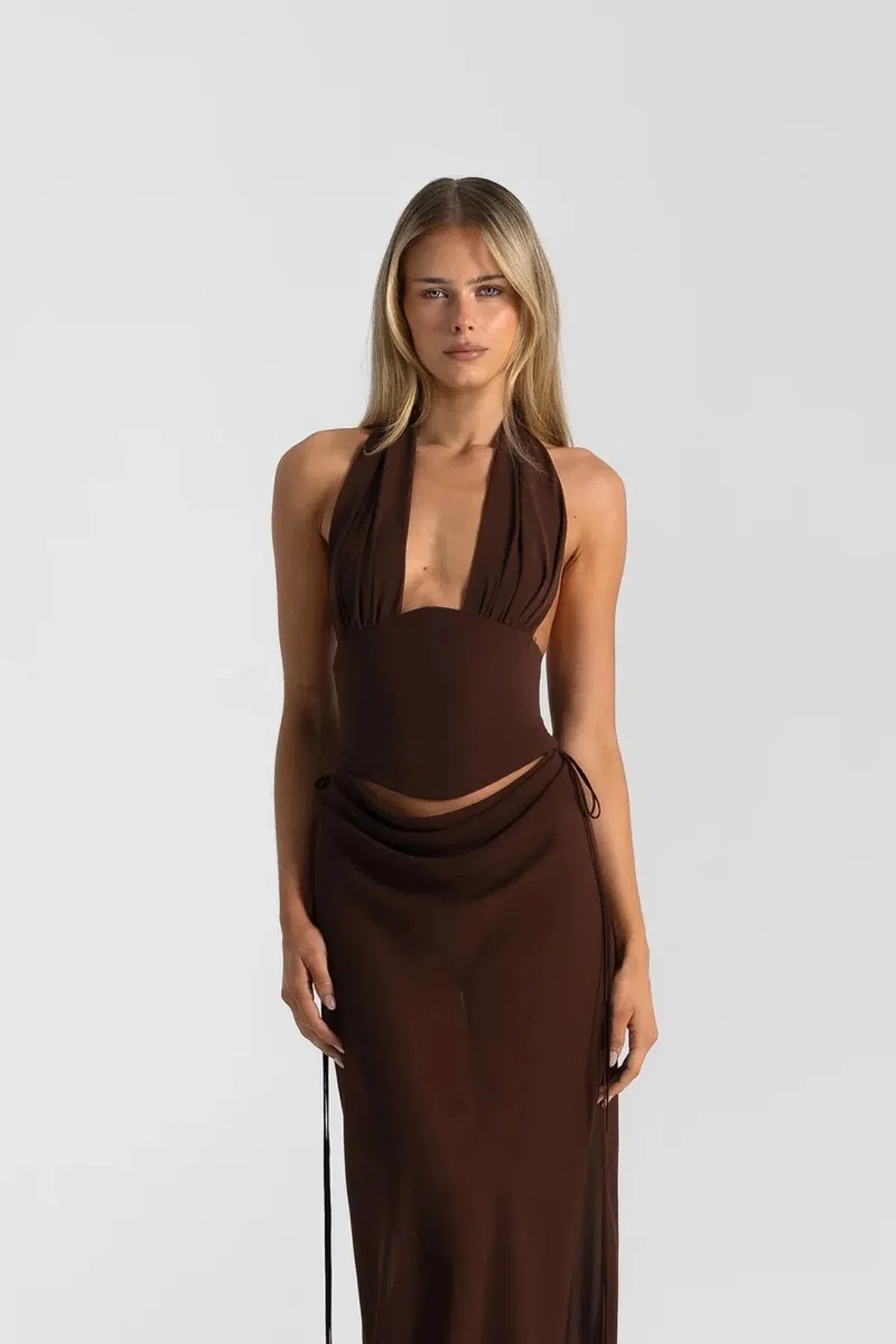 Natalie Rolt  Bronte Top and Allira Skirt in Espresso Brown Size 1 - Image 5