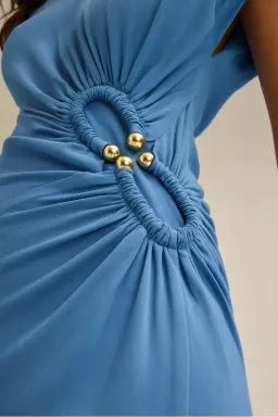 Scanlan Theodore Turban Ring Dress; size 10  for rent on The Volte - image 2