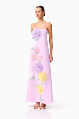 Elliatt Buttercup Embroidered Maxi Size 16 Purple for rent on The Volte - image 3