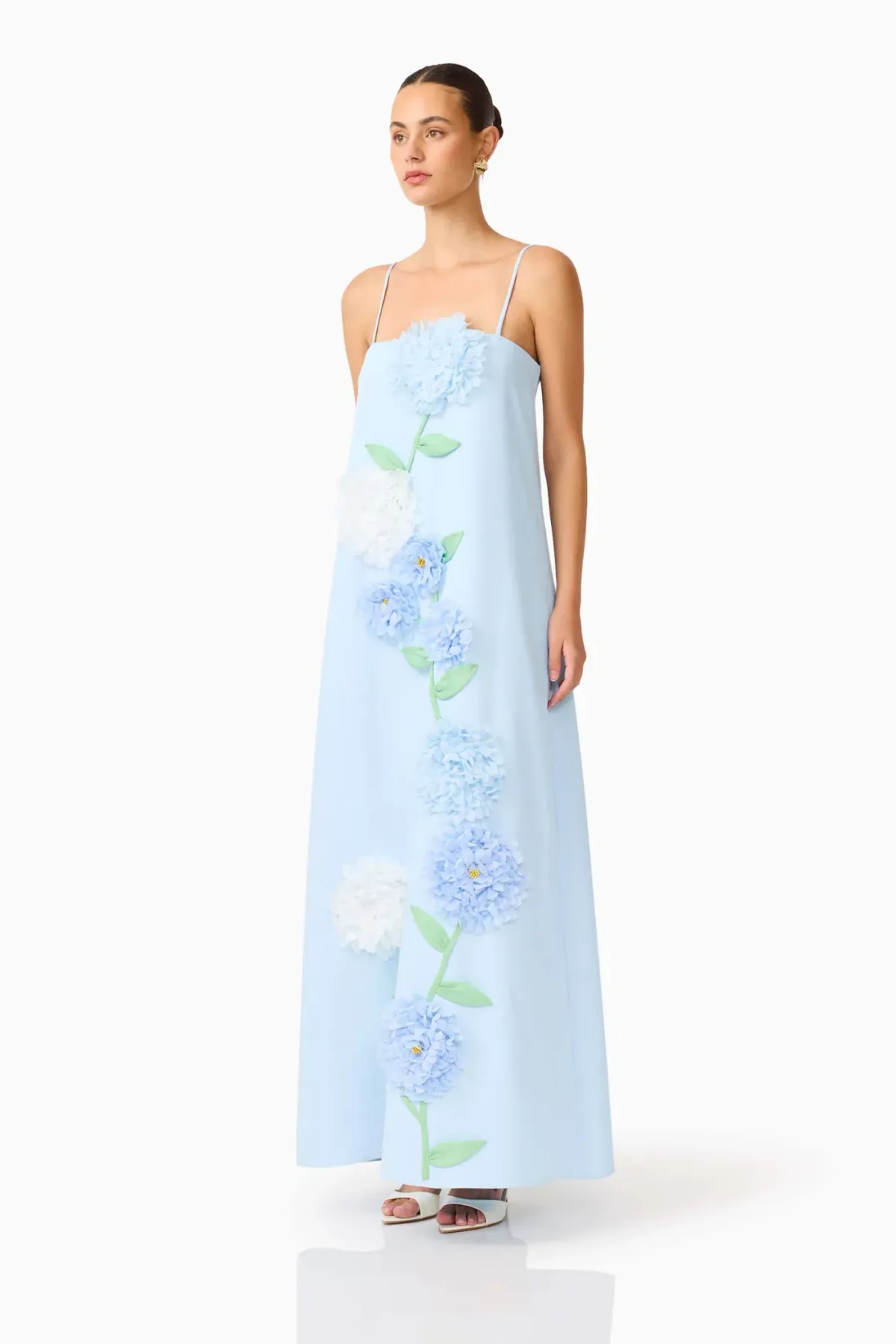 Elliatt Buttercup Embroidered Maxi Dress size 10 Blue - Image 2