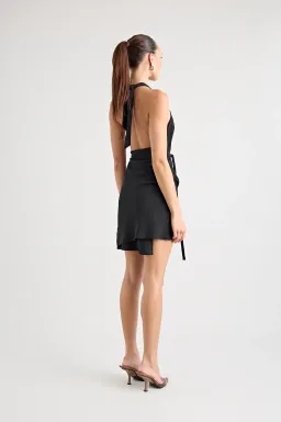 Pfeiffer Cyril Wrap Dress black size 12 for rent on The Volte - image 5