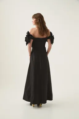 Aje Etta Midi Dress size 10 Black  for rent on The Volte - image 5