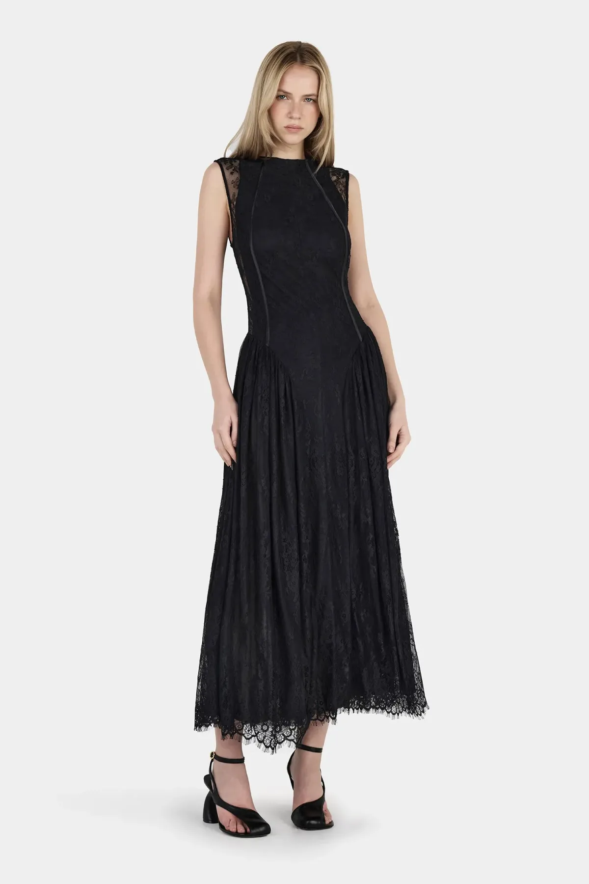 Hansen And Gretel Juliette Lace Dress Black Size 8 - Image 3