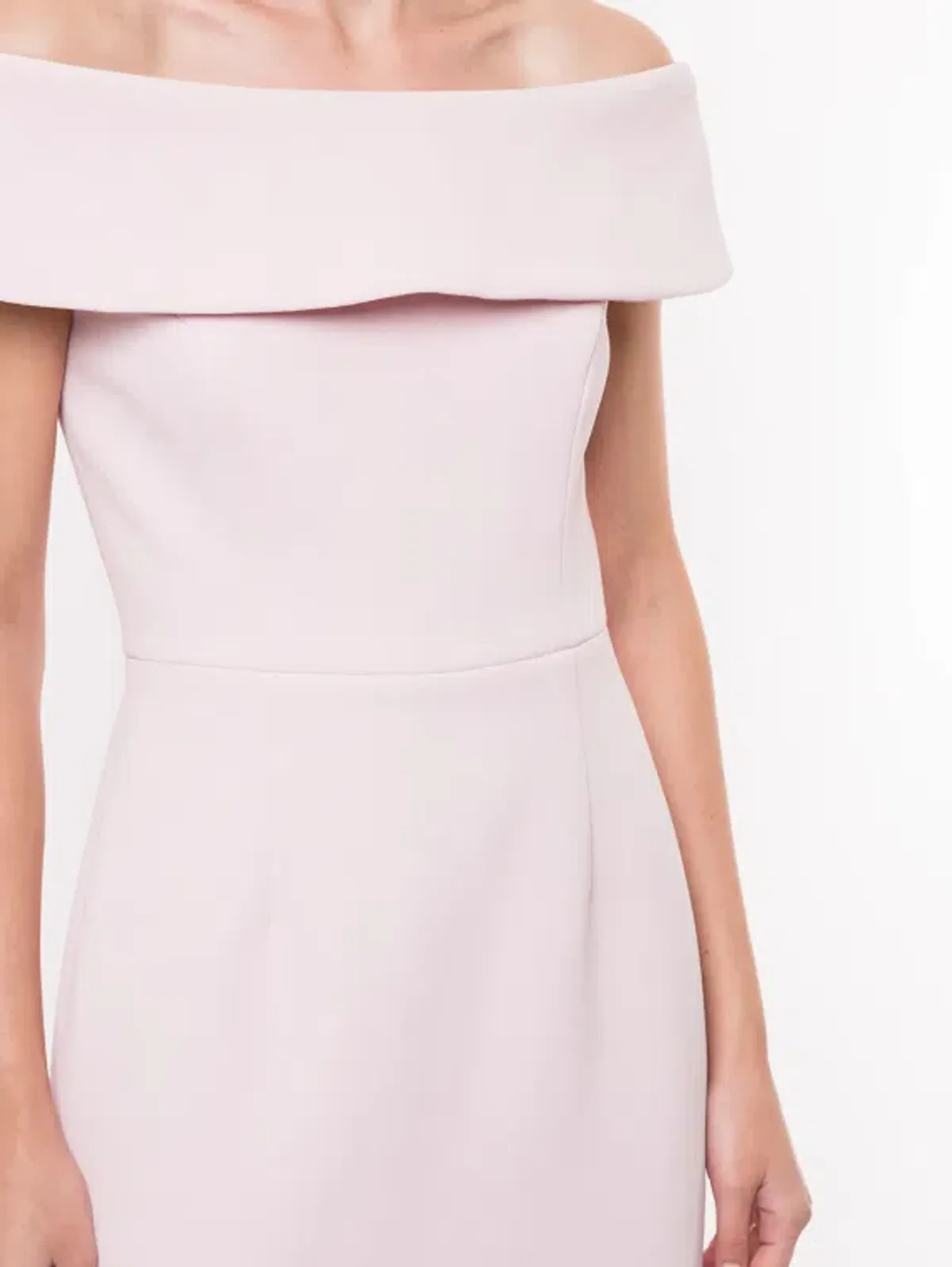 Rebecca Vallance - Amore Off Shoulder Midi Dress Light Pink - 10  - Image 4