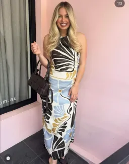 Sir Lola Pleated Midi Dress 8 for rent on The Volte - image 1