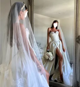 Pallas Couture - Bespoke wedding dress  for rent on The Volte - image 4