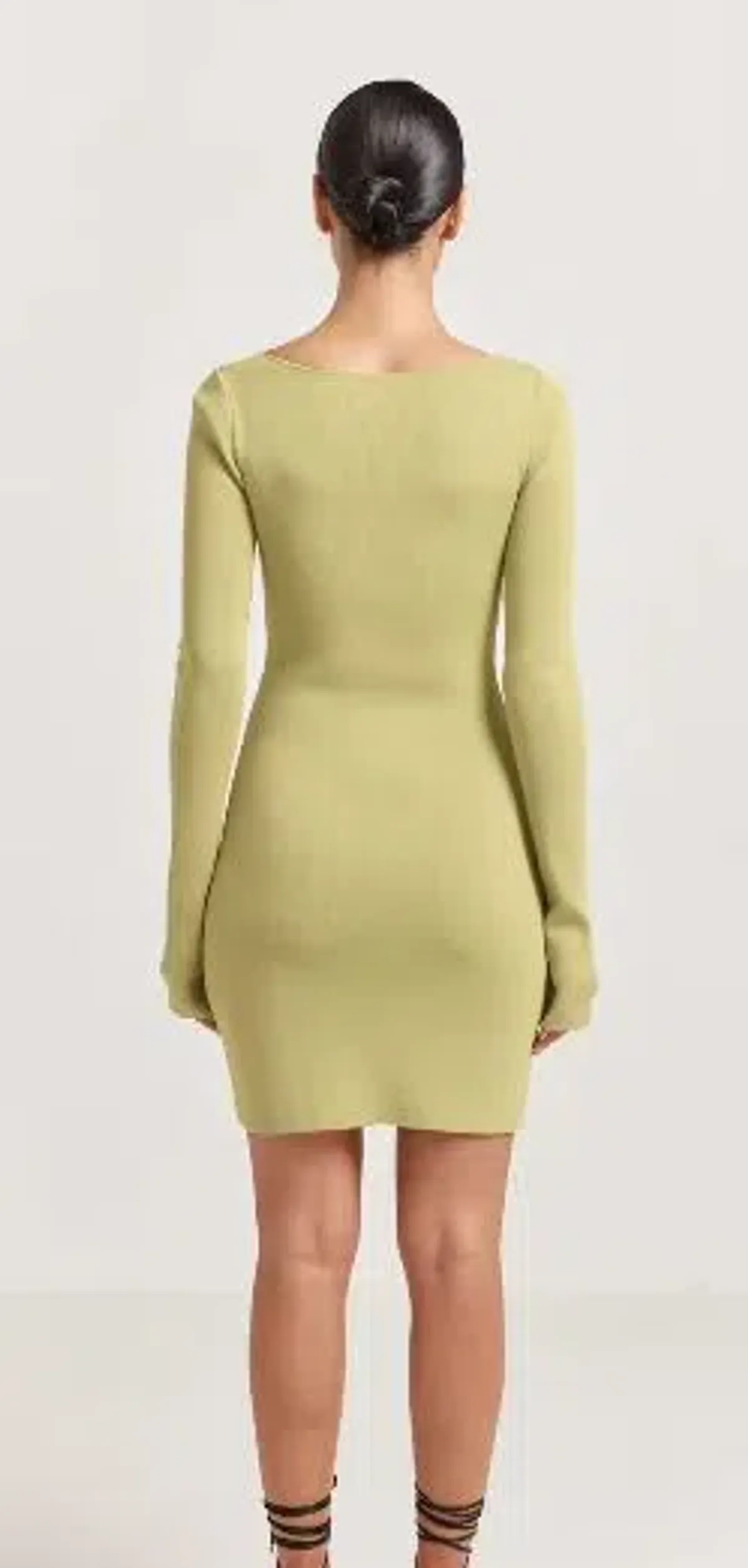 Henne Baronia Mini Dress Green Size 6 - Image 2