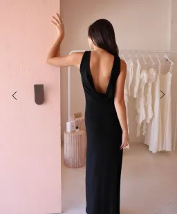 By Nicola Matisse Reversible Cowl Neck Dress in black- Size 14 for rent on The Volte - image 2