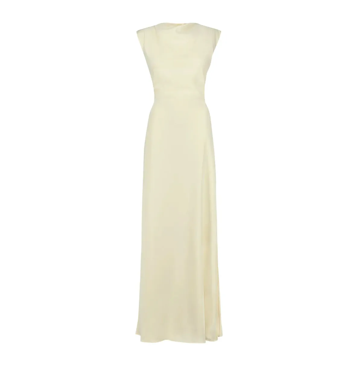 Odd Muse Drape Maxi Dress, Buttercream, Size M/AU10 - Image 6