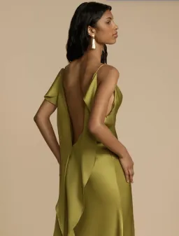 Arcina Ori, Odessa Dress, Pistachio, Size M / 10 for rent on The Volte - image 3
